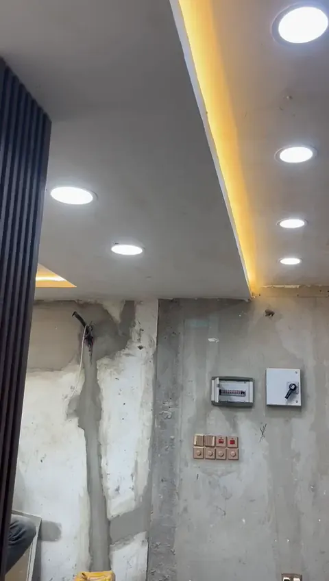 Interior commercial lighting walkthrough at Cravenco
