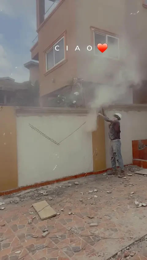 Outdoor perimeter electrical work area